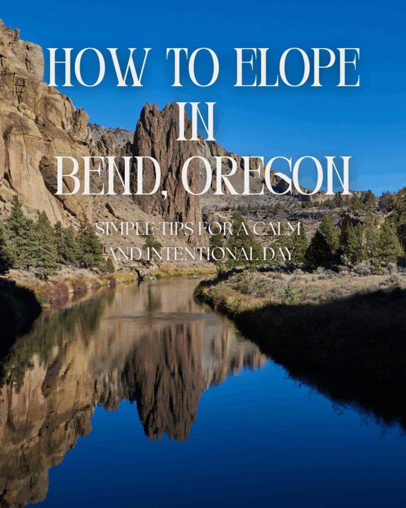 Cliffs and river at Smith Rock State Park in Bend Oregon, a popular elopement location